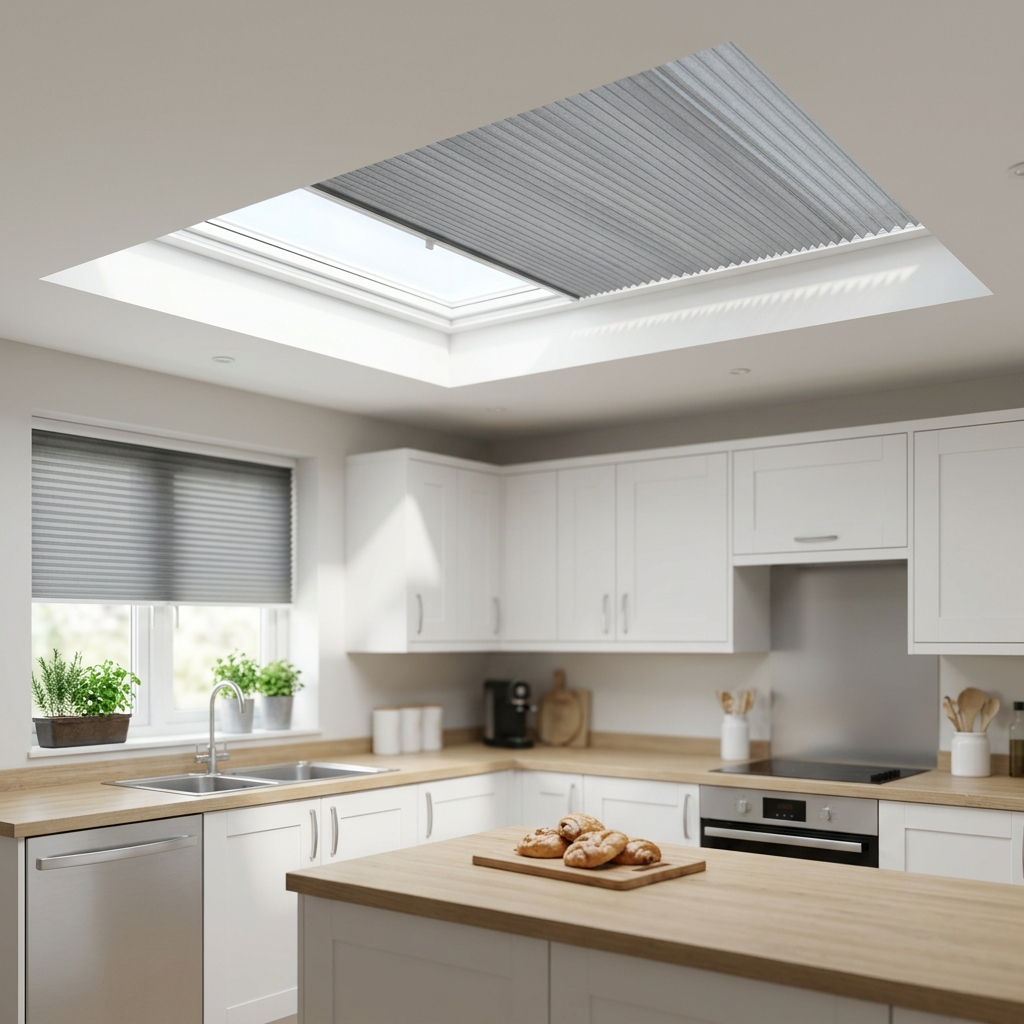 Roof lantern blinds supplied by Heyford Installations