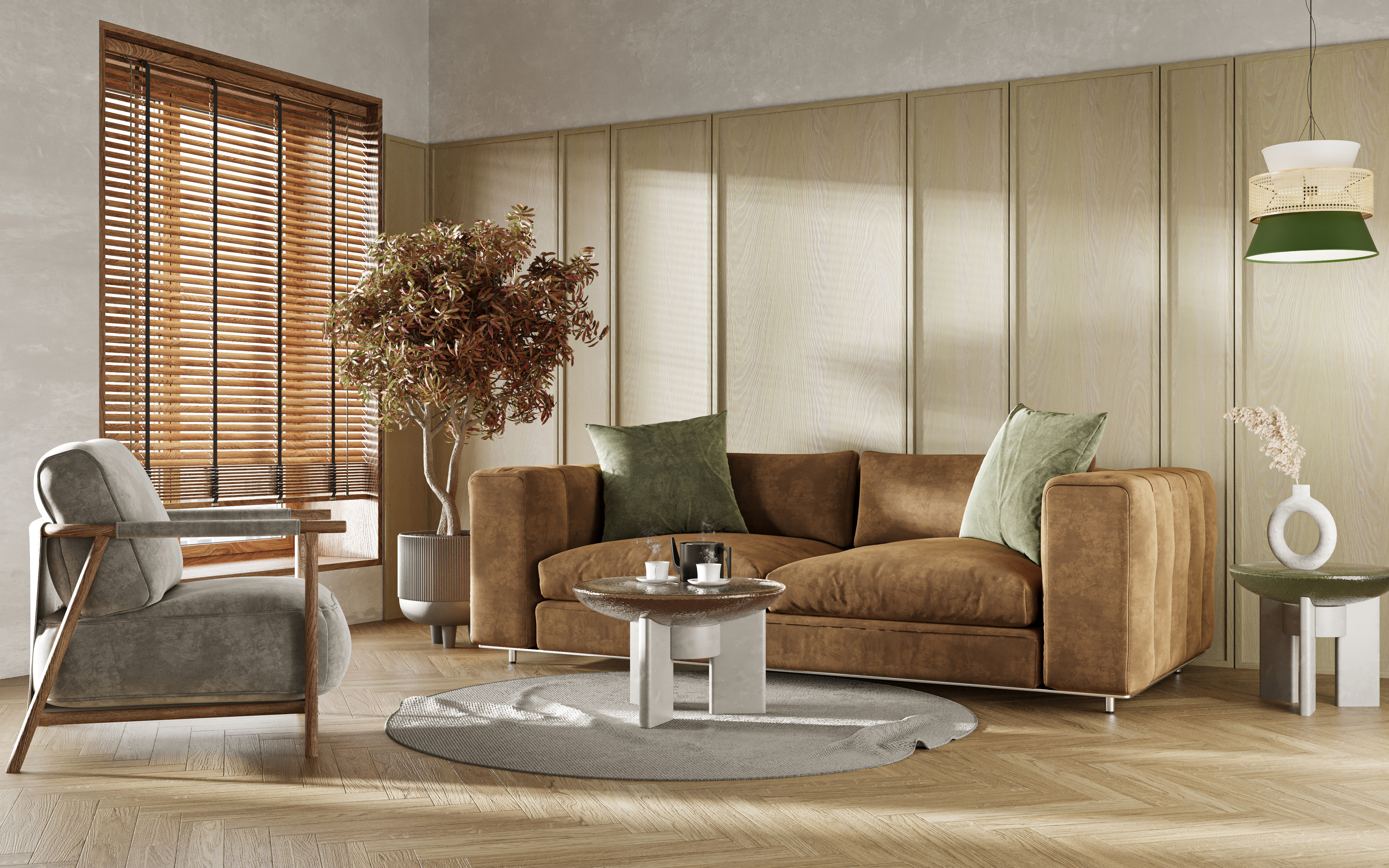 wooden blind