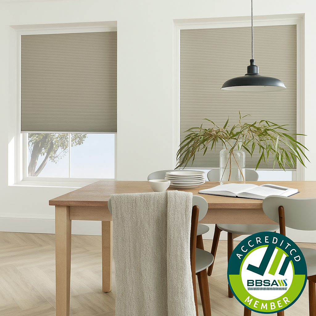 Honeycomb blinds for winter warmth